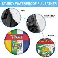 Central African Republic Spare Tire Cover Happy Republic Day - Wonder Print Shop
