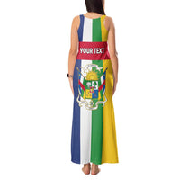 Personalized Central African Republic Tank Maxi Dress Happy Republic Day - Wonder Print Shop