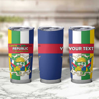 Personalized Central African Republic Tumbler Cup Happy Republic Day - Wonder Print Shop