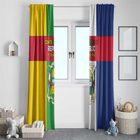 Central African Republic Window Curtain Happy Republic Day - Wonder Print Shop