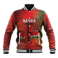 Kenya Athletics Baseball Jacket Run Faster - Wonder Print Shop