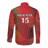 Kenya Athletics Long Sleeve Button Shirt Run Faster - Wonder Print Shop