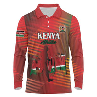 Kenya Athletics Long Sleeve Polo Shirt Run Faster - Wonder Print Shop