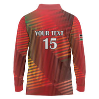 Kenya Athletics Long Sleeve Polo Shirt Run Faster - Wonder Print Shop