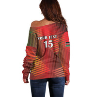 Kenya Athletics Off Shoulder Sweater Run Faster - Wonder Print Shop