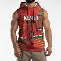Kenya Athletics Sleeveless Hoodie Run Faster - Wonder Print Shop