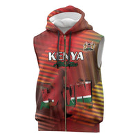 Kenya Athletics Sleeveless Zip Hoodie Run Faster - Wonder Print Shop