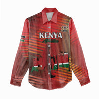 Kenya Athletics Women Casual Shirt Run Faster - Wonder Print Shop