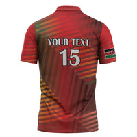 Kenya Athletics Zipper Polo Shirt Run Faster - Wonder Print Shop