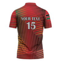 Kenya Athletics Zipper Polo Shirt Run Faster - Wonder Print Shop