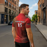 Kenya Athletics Zipper Polo Shirt Run Faster - Wonder Print Shop