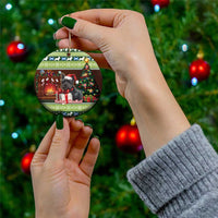 Scotland Christmas Ceramic Ornament Scottish Terrier - Nollaig Chridheil - Wonder Print Shop