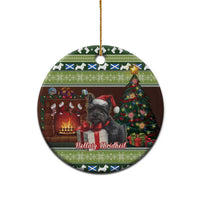 Scotland Christmas Ceramic Ornament Scottish Terrier - Nollaig Chridheil - Wonder Print Shop