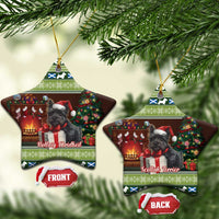 Scotland Christmas Ceramic Ornament Scottish Terrier - Nollaig Chridheil - Wonder Print Shop