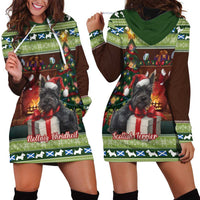 Scotland Christmas Hoodie Dress Scottish Terrier - Nollaig Chridheil - Wonder Print Shop