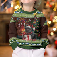 Scotland Christmas Kid Ugly Christmas Sweater Scottish Terrier - Nollaig Chridheil - Wonder Print Shop