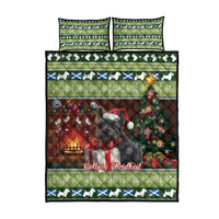Scotland Christmas Quilt Bed Set Scottish Terrier - Nollaig Chridheil - Wonder Print Shop