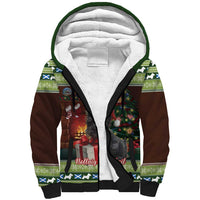 Scotland Christmas Sherpa Hoodie Scottish Terrier - Nollaig Chridheil - Wonder Print Shop