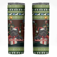 Scotland Christmas Skinny Tumbler Scottish Terrier - Nollaig Chridheil - Wonder Print Shop