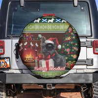 Scotland Christmas Spare Tire Cover Scottish Terrier - Nollaig Chridheil - Wonder Print Shop