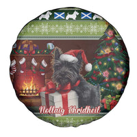 Scotland Christmas Spare Tire Cover Scottish Terrier - Nollaig Chridheil - Wonder Print Shop