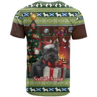 Scotland Christmas T Shirt Scottish Terrier - Nollaig Chridheil - Wonder Print Shop