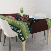 Scotland Christmas Tablecloth Scottish Terrier - Nollaig Chridheil - Wonder Print Shop