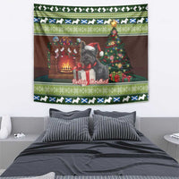 Scotland Christmas Tapestry Scottish Terrier - Nollaig Chridheil - Wonder Print Shop