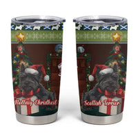 Scotland Christmas Tumbler Cup Scottish Terrier - Nollaig Chridheil - Wonder Print Shop