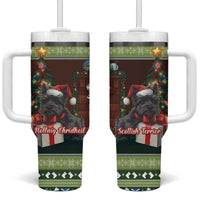 Scotland Christmas Tumbler With Handle Scottish Terrier - Nollaig Chridheil - Wonder Print Shop