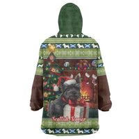 Scotland Christmas Wearable Blanket Hoodie Scottish Terrier - Nollaig Chridheil - Wonder Print Shop