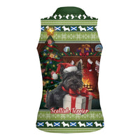 Scotland Christmas Women Sleeveless Polo Shirt Scottish Terrier - Nollaig Chridheil - Wonder Print Shop