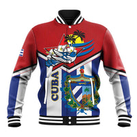Cuba Independence Day Baseball Jacket Cuban Trogon Mix Hedychium Coronarium - Wonder Print Shop