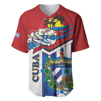 Cuba Independence Day Baseball Jersey Cuban Trogon Mix Hedychium Coronarium - Wonder Print Shop