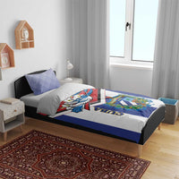 Cuba Independence Day Bedding Set Cuban Trogon Mix Hedychium Coronarium - Wonder Print Shop