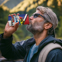 Cuba Independence Day 4 in 1 Can Cooler Tumbler Cuban Trogon Mix Hedychium Coronarium - Coat Of Arms Style - Wonder Print Shop