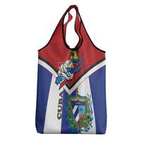 Cuba Independence Day Grocery Bag Cuban Trogon Mix Hedychium Coronarium