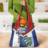 Cuba Independence Day Grocery Bag Cuban Trogon Mix Hedychium Coronarium