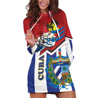 Cuba Independence Day Hoodie Dress Cuban Trogon Mix Hedychium Coronarium - Wonder Print Shop