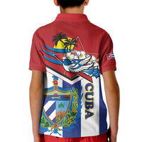Cuba Independence Day Kid Polo Shirt Cuban Trogon Mix Hedychium Coronarium - Wonder Print Shop