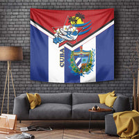 Cuba Independence Day Tapestry Cuban Trogon Mix Hedychium Coronarium - Wonder Print Shop