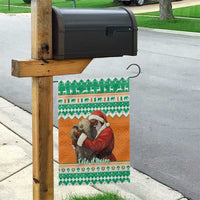 Ivory Coast Christmas Garden Flag Black Santa With Forest Elephant - Wonder Print Shop