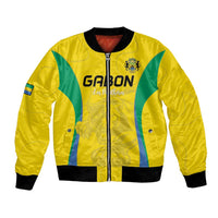 Custom Gabon Football Bomber Jacket Go Champions Les Pantheres - Wonder Print Shop
