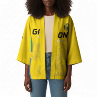 Custom Gabon Football Kimono Go Champions Les Pantheres - Wonder Print Shop