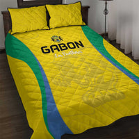 Gabon Football Quilt Bed Set Go Champions Les Pantheres - Wonder Print Shop