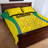 Gabon Football Quilt Bed Set Go Champions Les Pantheres - Wonder Print Shop