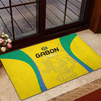 Gabon Football Rubber Doormat Go Champions Les Pantheres - Wonder Print Shop