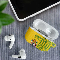 Zimbabwe Football AirPods Case Come On Warriors - Kente Pattern - Wonder Print Shop