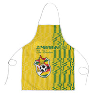 Zimbabwe Football Apron Come On Warriors - Kente Pattern - Wonder Print Shop