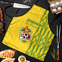 Zimbabwe Football Apron Come On Warriors - Kente Pattern - Wonder Print Shop